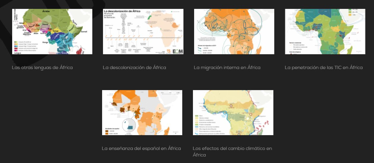 Mapas infográficos sobre el continente africano