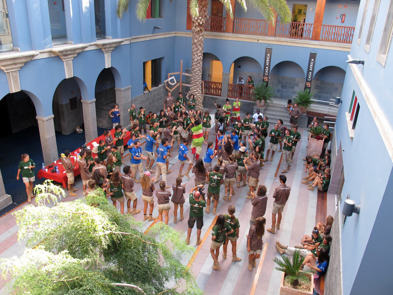 Los participantes de Madrid Rumbo al Sur visitan Casa África en su camino de vuelta