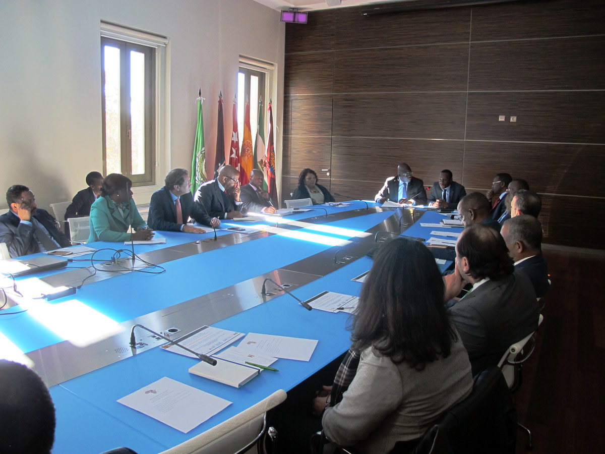 Luis Padrón, en la reunión del Grupo de Embajadores Africanos en Madrid