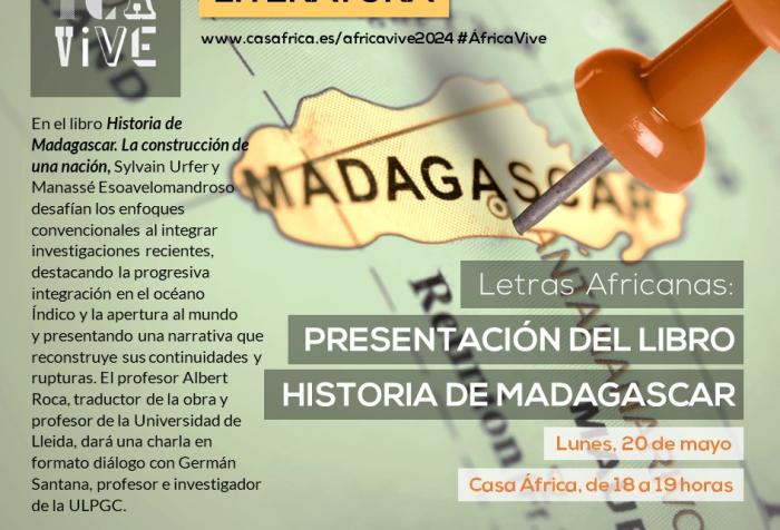 Presentación del libro «Historia de Madagascar»