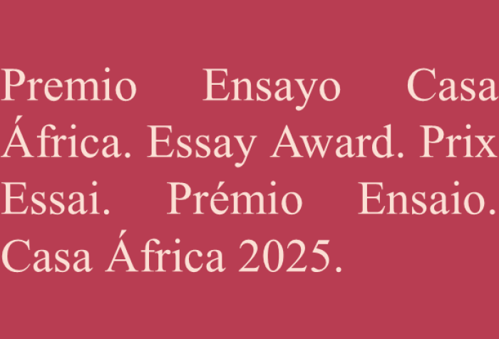 16ª Convocatoria de los Premios de Ensayo Casa África