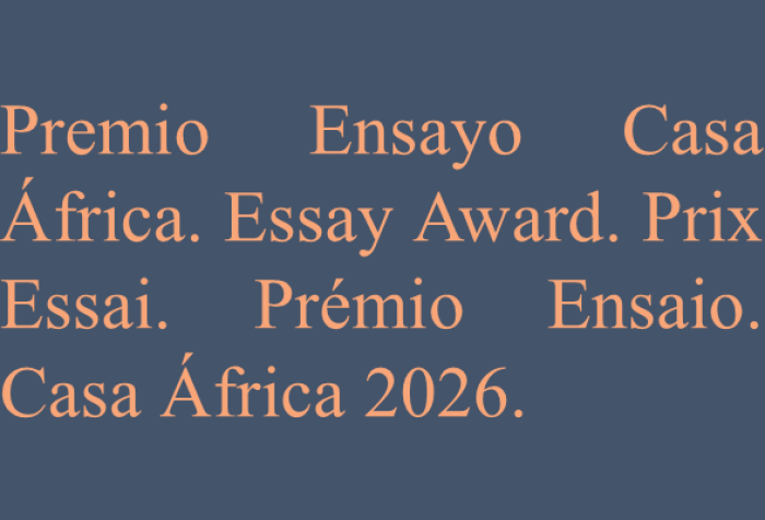 17ª Convocatoria de los Premios de Ensayo Casa África