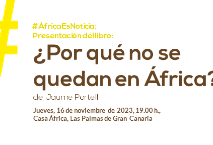 Presentación del libro «¿Por qué no se quedan en África?», de Jaume Portell
