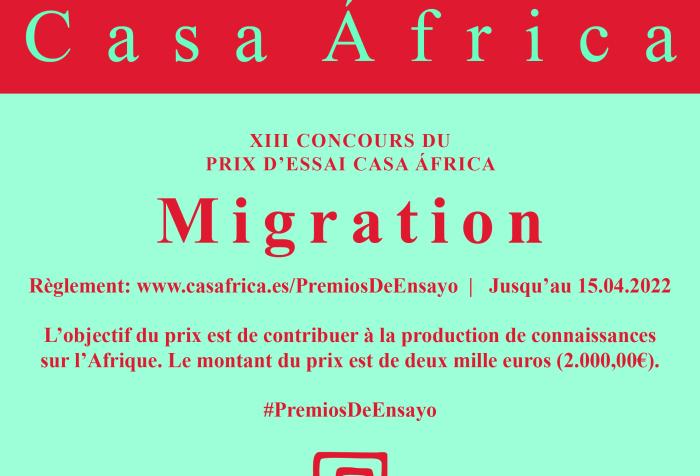 13ª Convocatoria de los Premios de Ensayo Casa África