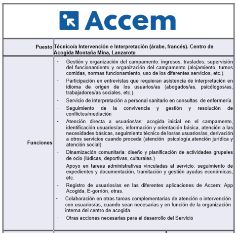 Accem 2026 árabe/FR