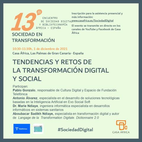 Soporte de difusión. Mesa 1: 13º Encuentro de Sociedad Digital y Biblioteconomía.