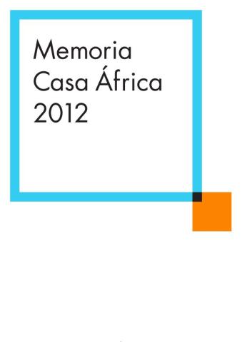 Memoria Casa África 2012