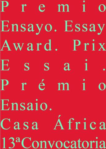 Convocatoria en inglés Premio de Ensayo 2021