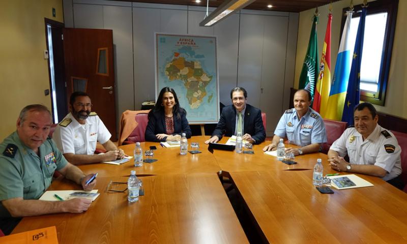 Casa África se reúne con los máximos responsables militares y policiales del Archipiélago