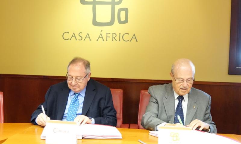 Casa África y la Cámara de Comercio de España firman un convenio para acercar las pymes españolas al continente vecino