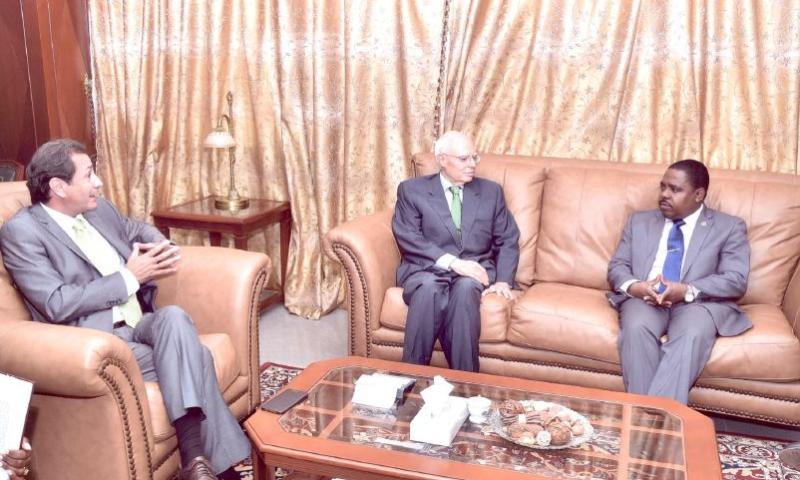 Luis Padrón, de visita institucional en Guinea Ecuatorial