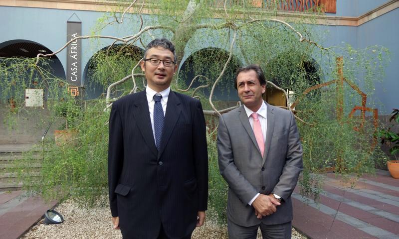 Visita a Casa África del nuevo cónsul de Japón en Las Palmas de Gran Canaria