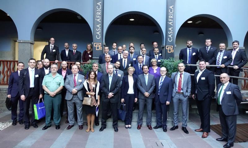 Casa África recibe la visita de los delegados europeos de Frontex en el continente vecino