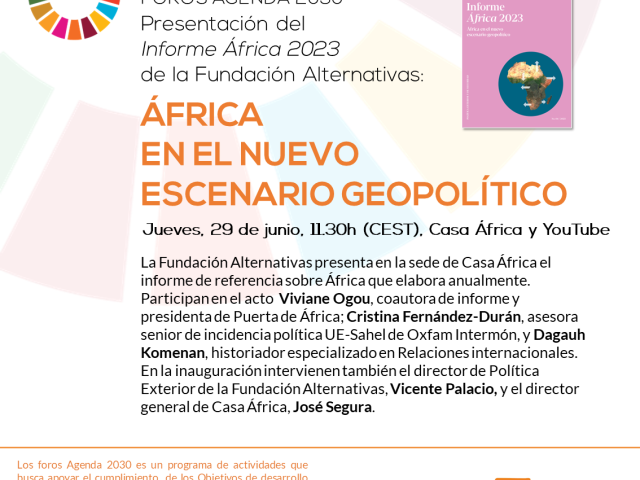 Programa de la presentación del informe África 2023 de Fundación Alternativas