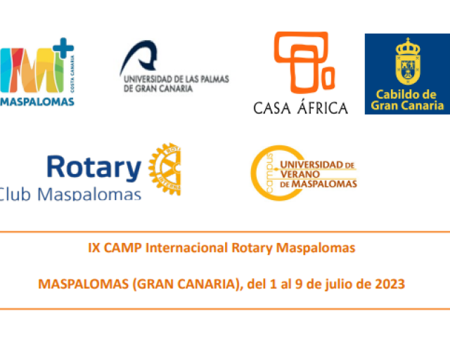 Programa del IX Camp Internacional del Rotary Club Maspalomas