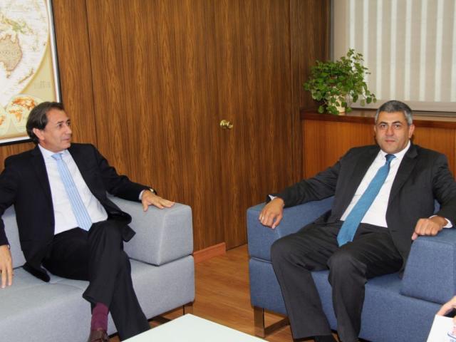 Luis Padrón se reúne con el Secretario General de la OMT, Zurab Pololikashvili
