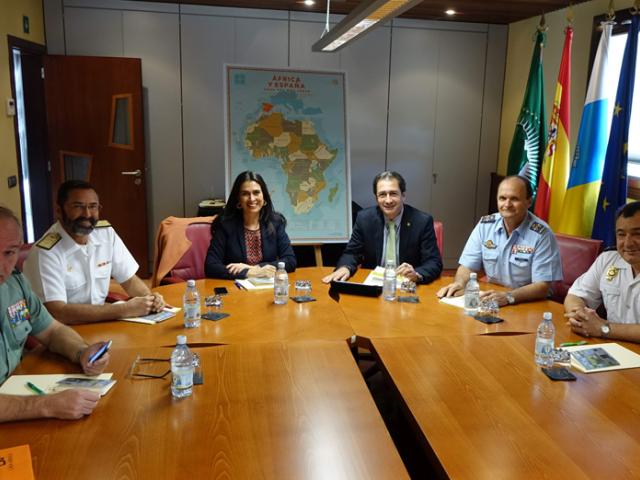 Casa África se reúne con los máximos responsables militares y policiales del Archipiélago