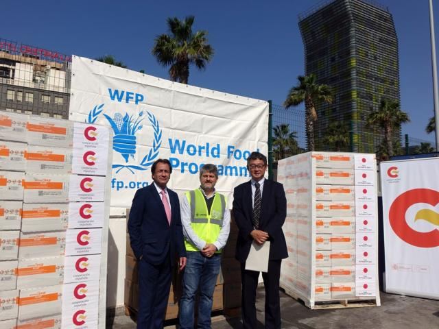 El PMA realiza desde Gran Canaria un envío de alimentos a Mauritania financiado por España y Japón
