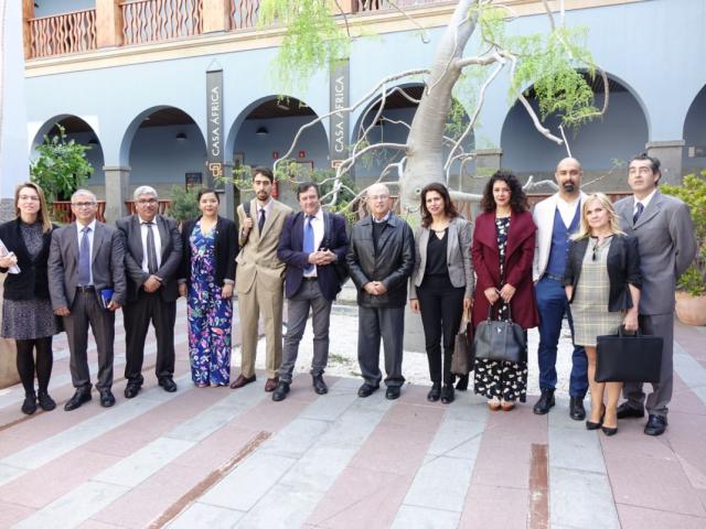 Casa África recibe una delegación de funcionarios marroquíes encargados de la seguridad en los transportes de mercancías peligrosas