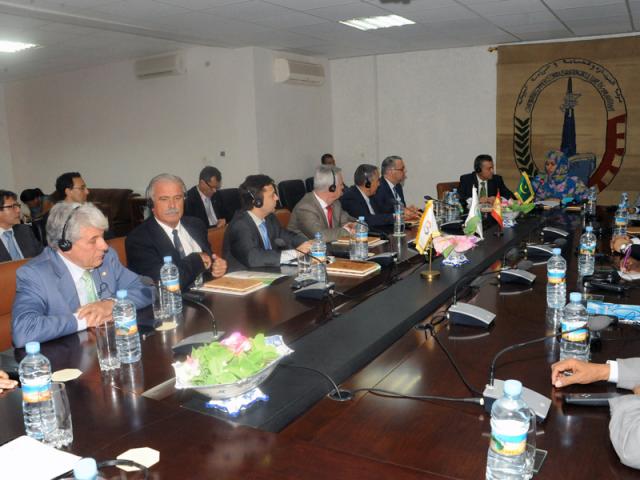 Luis Padrón, parte de la delegación del Gobierno de Canarias que se encuentra en Mauritania