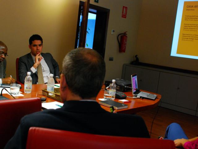 La asociación de empresas Canadian Council on Africa visita la sede de Casa África