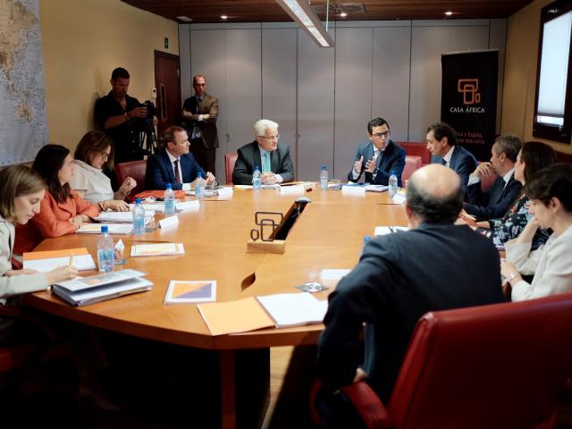 Rueda de prensa de Fernando Clavijo y Alfonso Dastis en Casa África