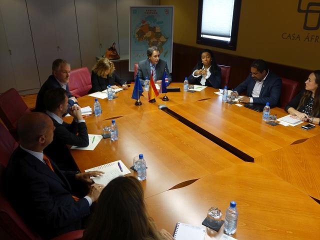 Una delegación de Cabo Verde Trade Invest presenta el organismo ante Casa África