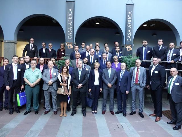 Casa África recibe la visita de los delegados europeos de Frontex en el continente vecino