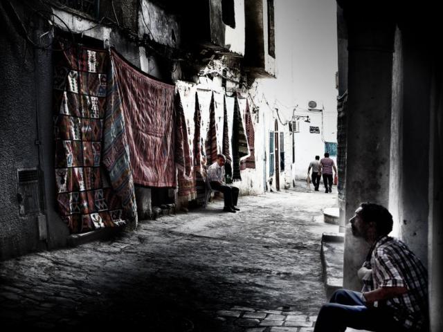 "esperando a los turistas"