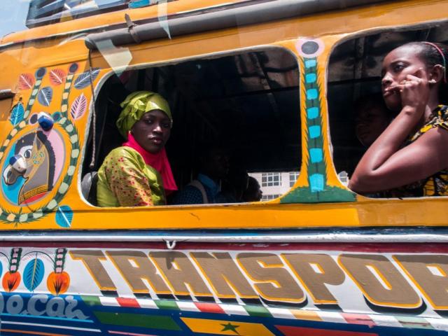 Car rapide. dakar, senegal 2016.