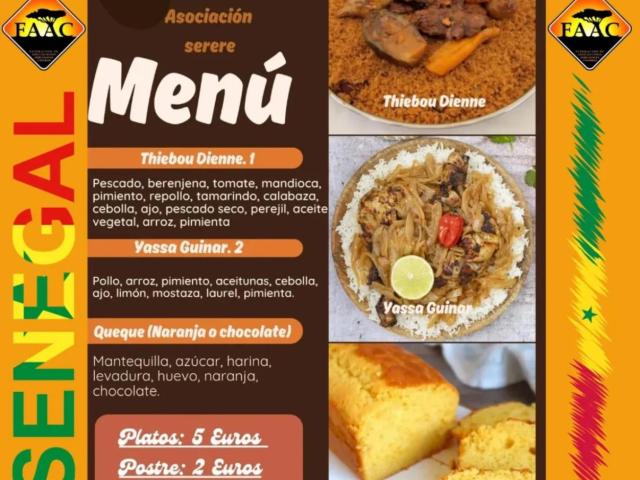 Cartel Degustación Gastronómica Senegal 2025