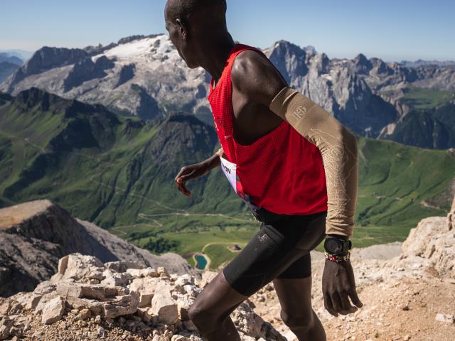 Robert Pkmoi en la Dolomyths Run