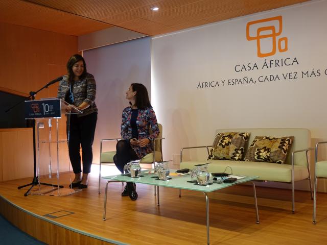 Estefanía Calcines y Olga Cuadrado