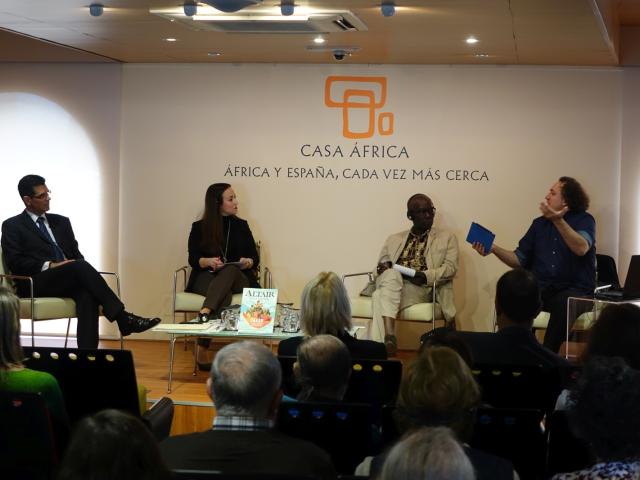 Alberto Virella Gomes, Ariadne Hernández, Pere Ortin y Boubacar Boris Diop