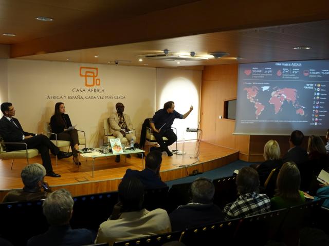 Alberto Virella Gomes, Ariadne Hernández, Pere Ortin y Boubacar Boris Diop