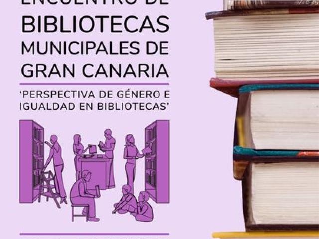 Cartel XXIV Encuentro de Bibliotecas Municipales de Gran Canaria