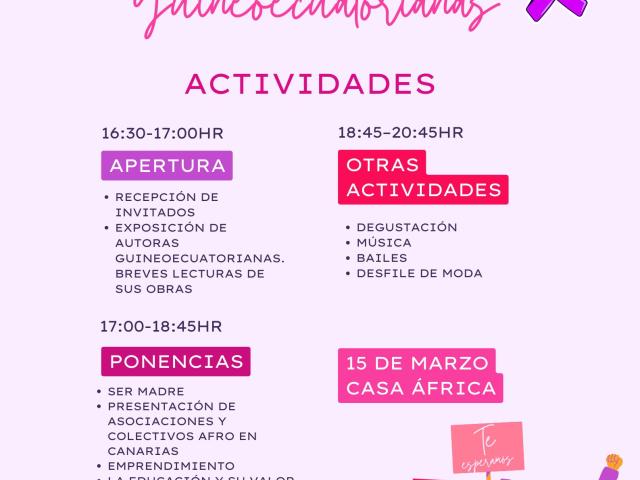 #8M con mujeres guineoecuatorianas