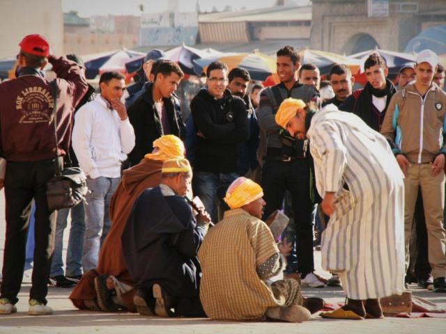 Entretenimiento en la plaza