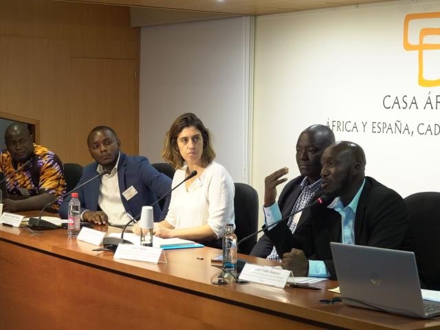 Mesa del III Encuentro de Hispanistas África-España