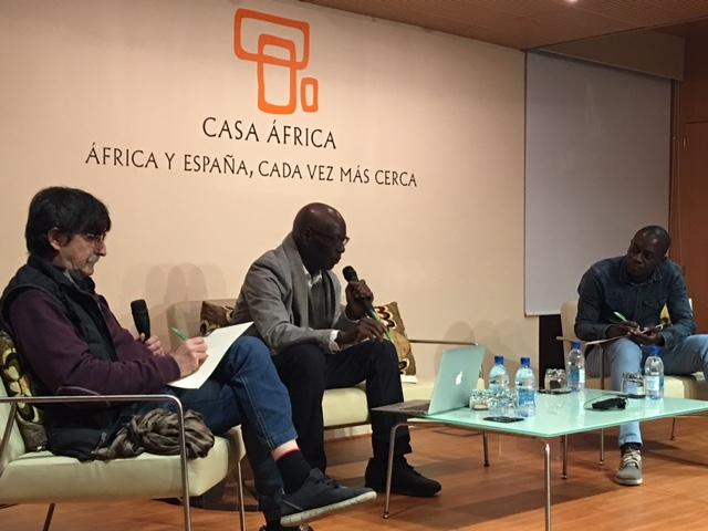 Antonio Lozano, Boubacar Boris Diop y Mame Cheikh