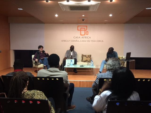 Antonio Lozano, Boubacar Boris Diop y Mame Cheikh
