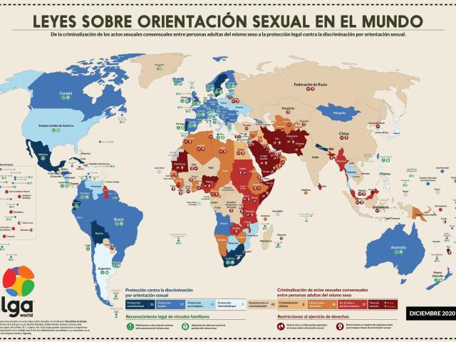Leyes sobre orientación sexual en el mundo 2020