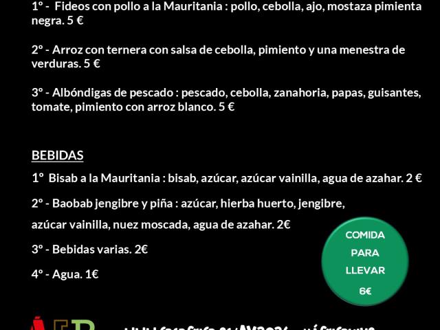 Menú Mauritania