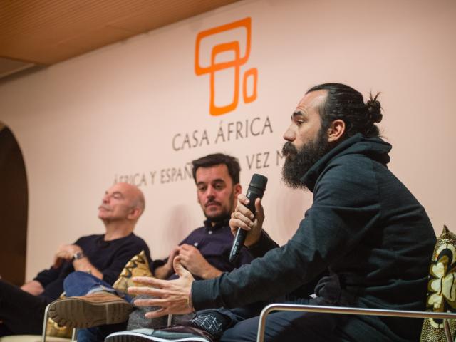 Jorge Martínez, Martín Caparrós y Samuel Aranda
