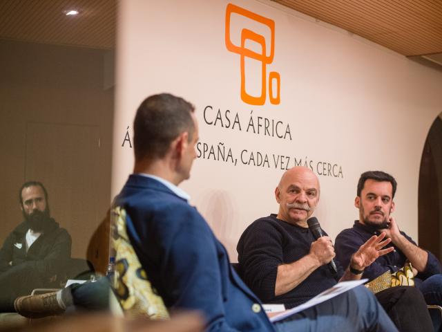 Jorge Martínez, Martín Caparrós y Samuel Aranda