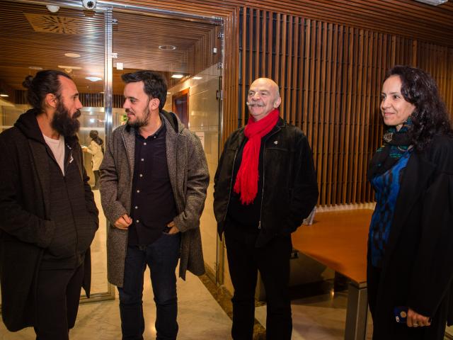 Jorge Martínez, Martín Caparrós y Samuel Aranda