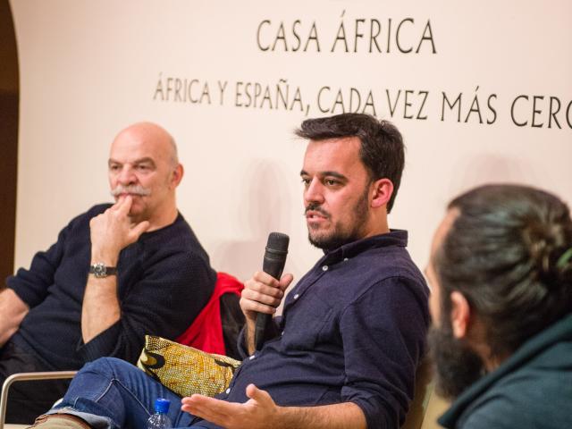 Jorge Martínez, Martín Caparrós y Samuel Aranda
