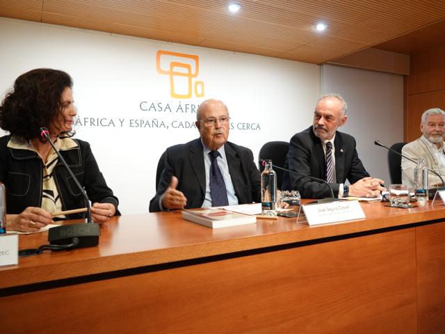 Momento de la presentación con Juan Romero Pi