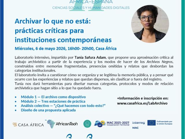 Cartel Taller Archivos Negros