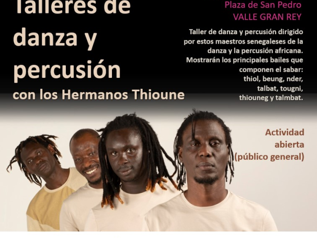 Talleres de danza y percusión